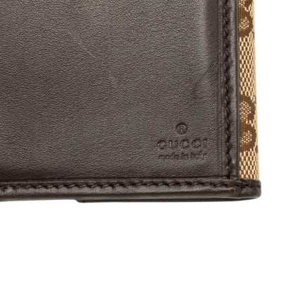 Gucci GG Canvas Wallet Beige Brown — view 8