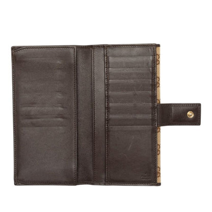 Gucci GG Canvas Wallet Beige Brown — view 5