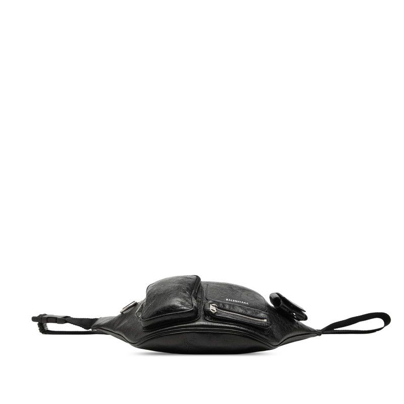 Balenciaga Super Busy Belt Bag Black Leather — view 3