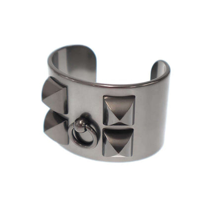 Hermes Collier de Chien Noir Bracelet de Bangle Black