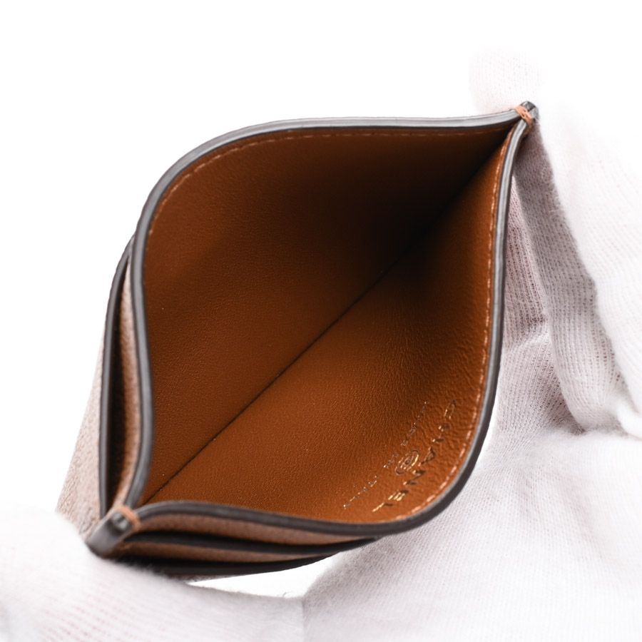 Chanel Card Case Card Holders Brown — view 4