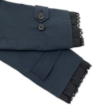 Prada Navy Frill Coat — view 6