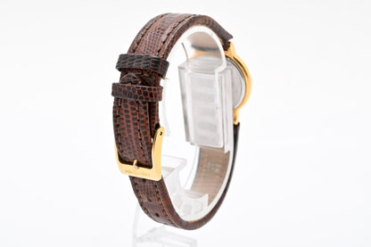 Saint Laurent YSL 2200 Quartz Watch Gold Dial Leather Strap — view 8