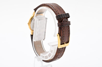 Saint Laurent YSL 2200 Quartz Watch Gold Dial Leather Strap — view 7