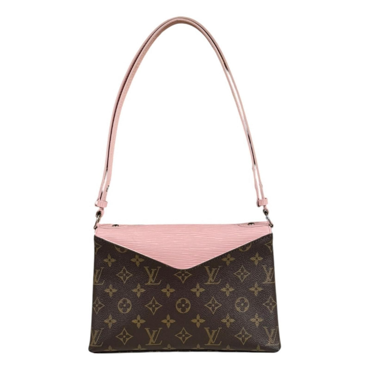 Louis Vuitton Saint Michel Monogram Shoulder Bag Canvas Brown Vintage — view 3