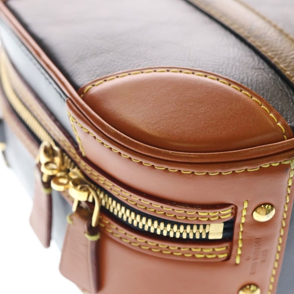 Louis Vuitton Valisette PM Monogram Reverse 2-Way Shoulder Bag Gold Hardware — view 5