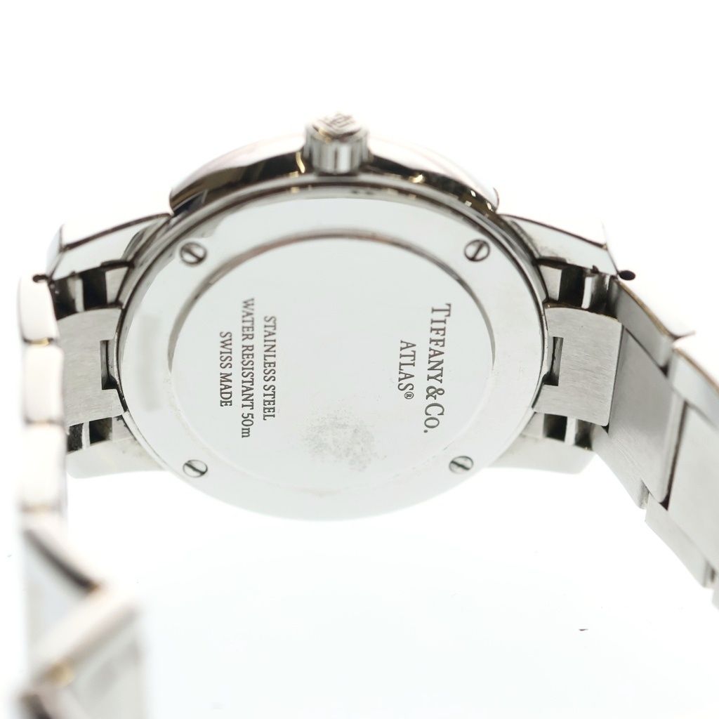 Tiffany & Co Atlas Dome Date White Dial SS Quartz Stainless Watch — view 5