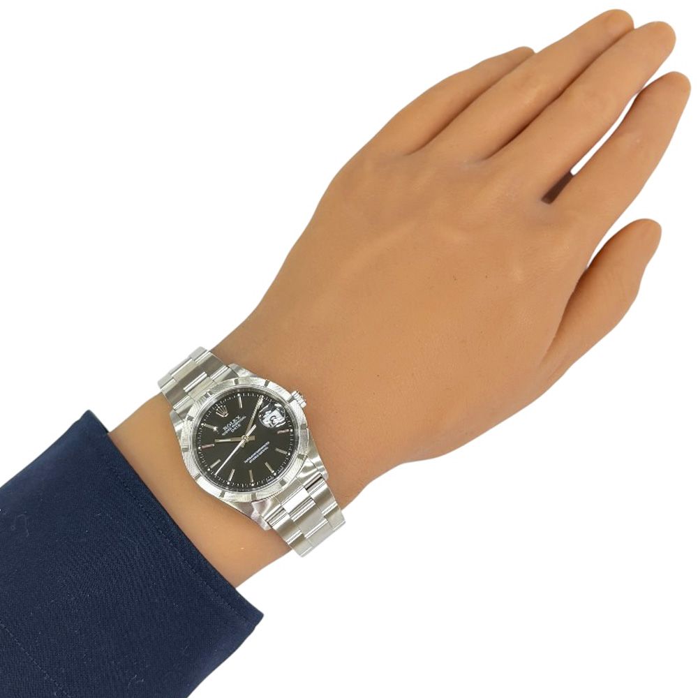 Rolex Date Oyster Perpetual Watch Stainless Steel Automatic Overhauled — view 2