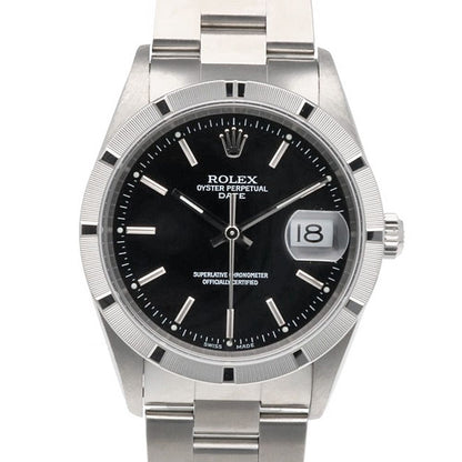 Rolex Date Oyster Perpetual Watch Stainless Steel Automatic Overhauled