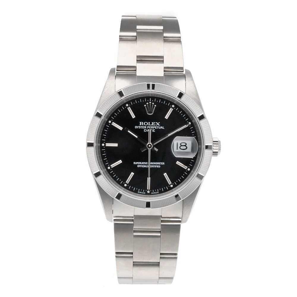 Rolex Date Oyster Perpetual Watch Stainless Steel Automatic Overhauled — view 8
