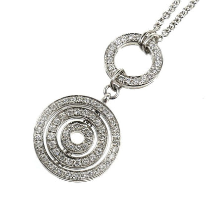 Bvlgari 18K White Gold Astrale Cerchi Necklace Diamond 38 41 44 47 Vintage — view 3
