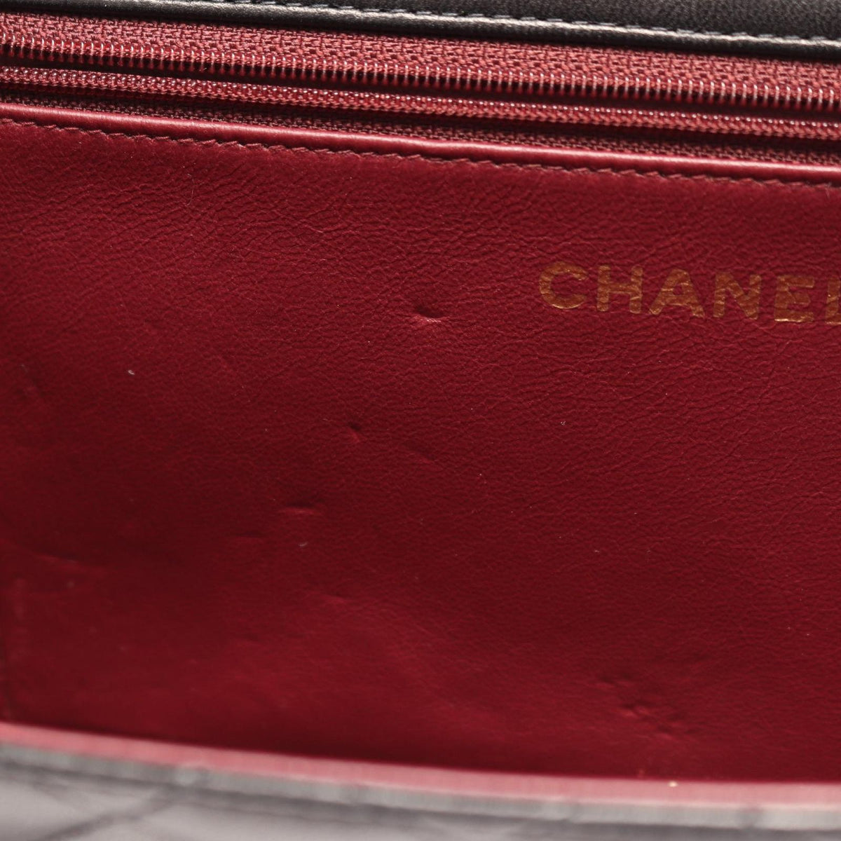 Chanel Shoulder Bag Quilted Black Lambskin Push Lock Chain — view 7