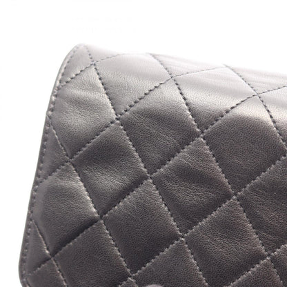 Chanel Shoulder Bag Quilted Black Lambskin Push Lock Chain — view 8