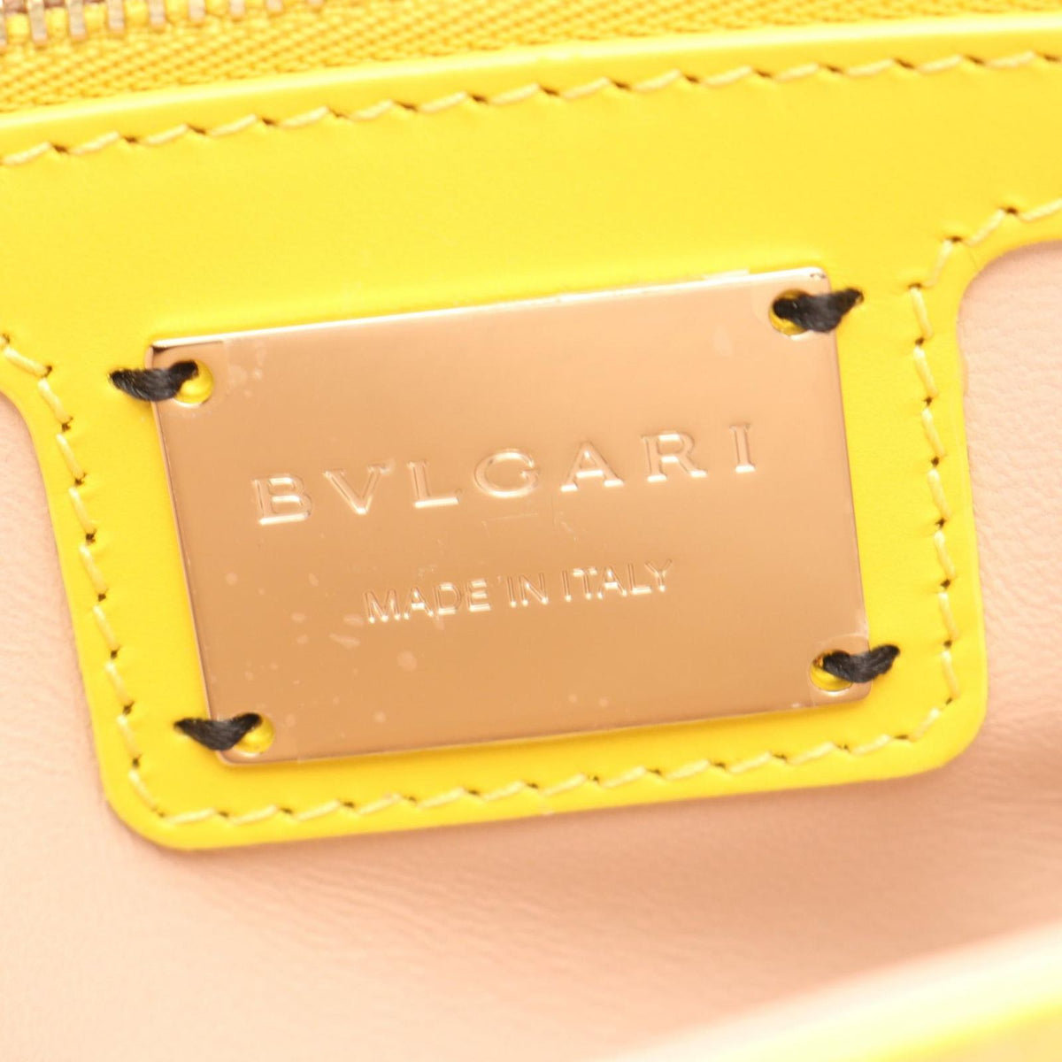 Bvlgari Shoulder Bag Serpenti Small Chain Yellow Leather — view 4