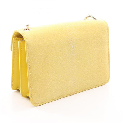 Bvlgari Shoulder Bag Serpenti Small Chain Yellow Leather — view 2