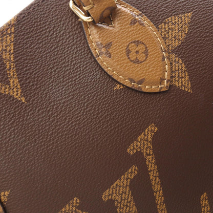 Louis Vuitton Tote Bag On The Go MM Monogram Giant Reverse 2-Way Canvas Leather — view 8