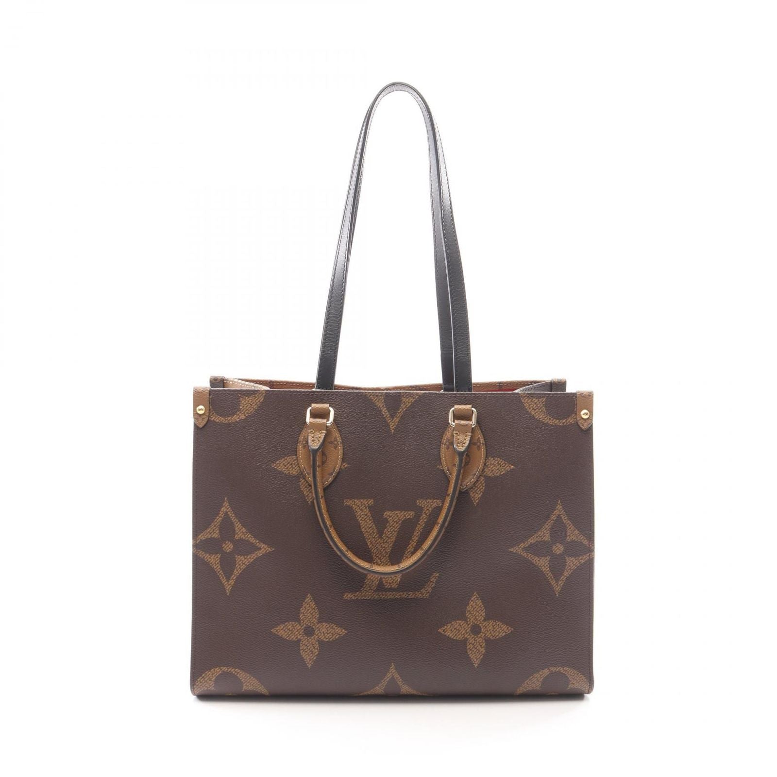 Louis Vuitton Tote Bag On The Go MM Monogram Giant Reverse 2-Way Canvas Leather