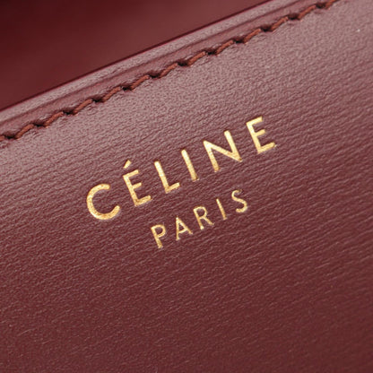 Celine Shoulder Bag Classic Box Small Bordeaux Leather — view 4