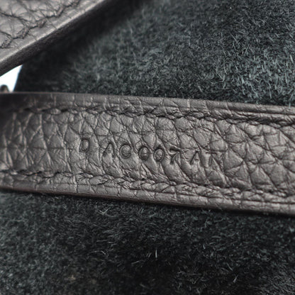 Hermes Picotin Lock MM Black Leather Handbag — view 5