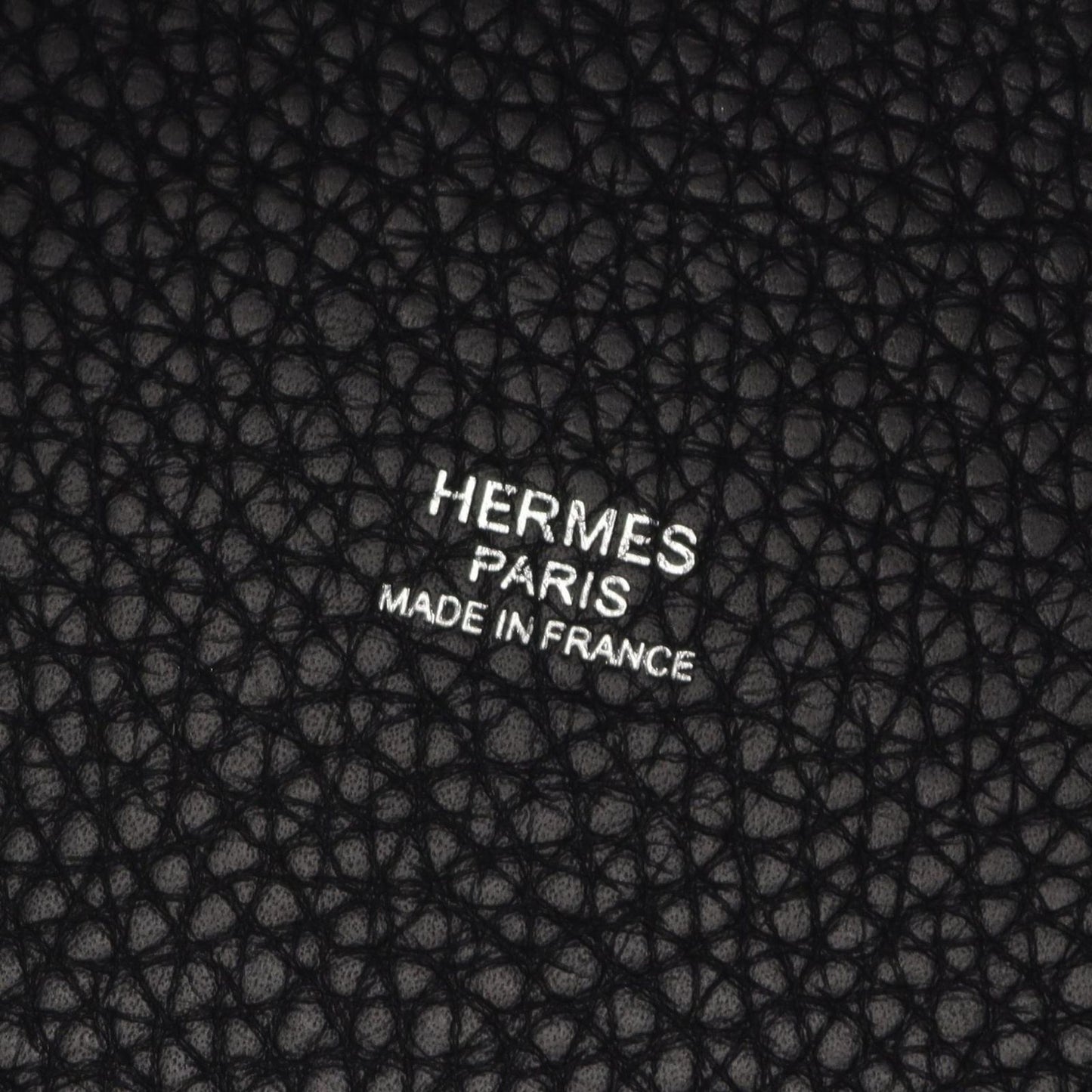 Hermes Picotin Lock MM Black Leather Handbag — view 4