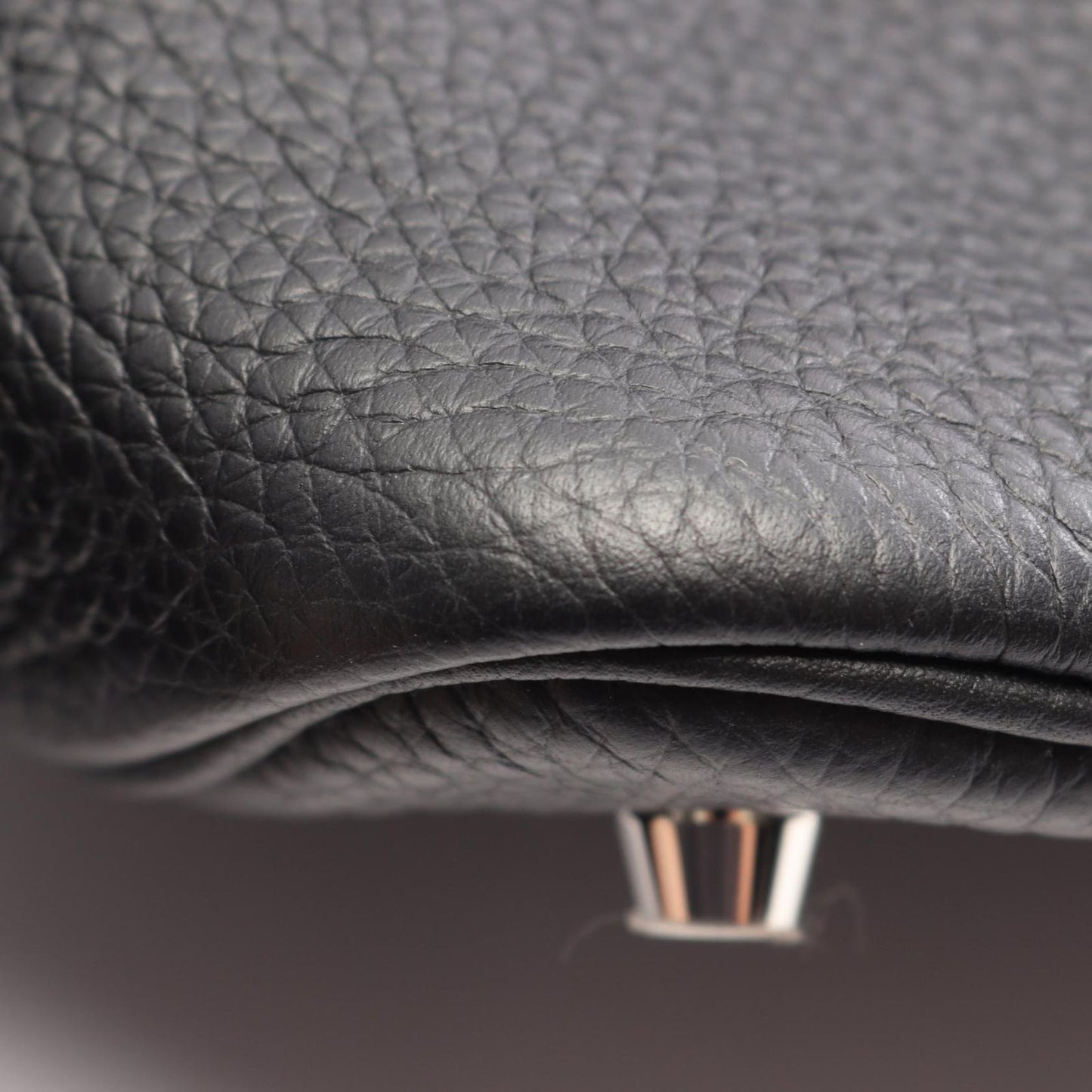 Hermes Picotin Lock MM Black Leather Handbag — view 7