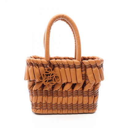 Loewe Tote Bag Tubular Basket Brown Leather