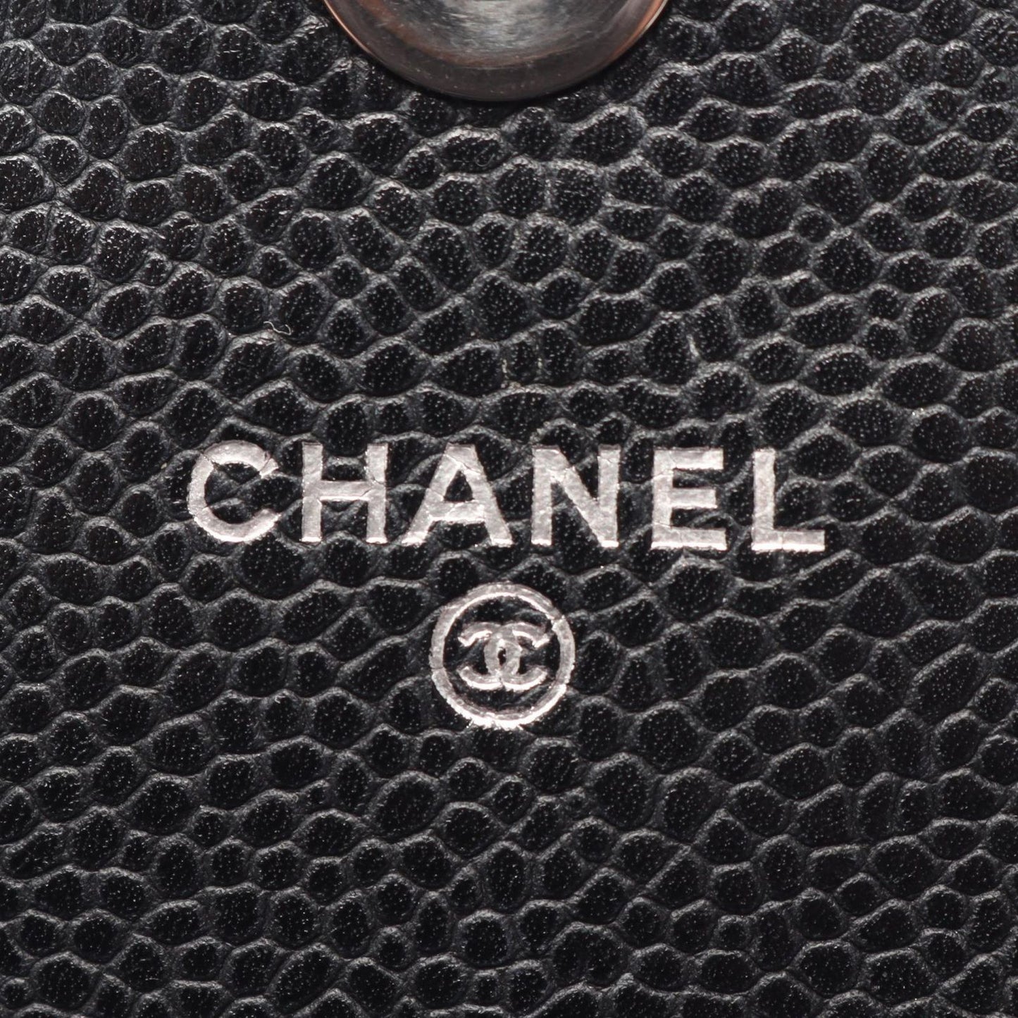 Chanel Shoulder Bag Half Moon CC Logo Black Caviar Leather CC Chain Wallet — view 5