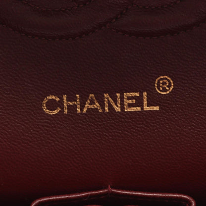 Chanel Shoulder Bag Quilted Double Flap Black Lambskin Chain — view 4