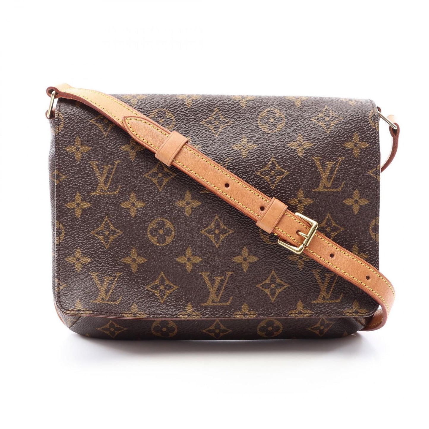 Louis Vuitton Shoulder Bag Musette Tango Short Strap Monogram Canvas Leather