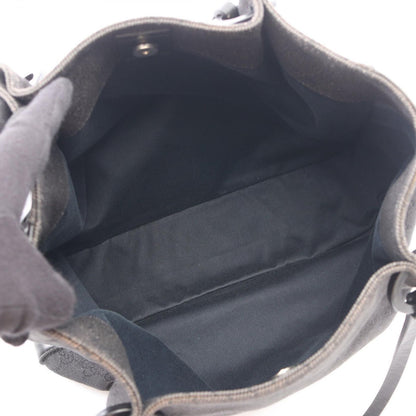 Gucci Tote Bag GG Pattern Black Canvas Leather — view 3