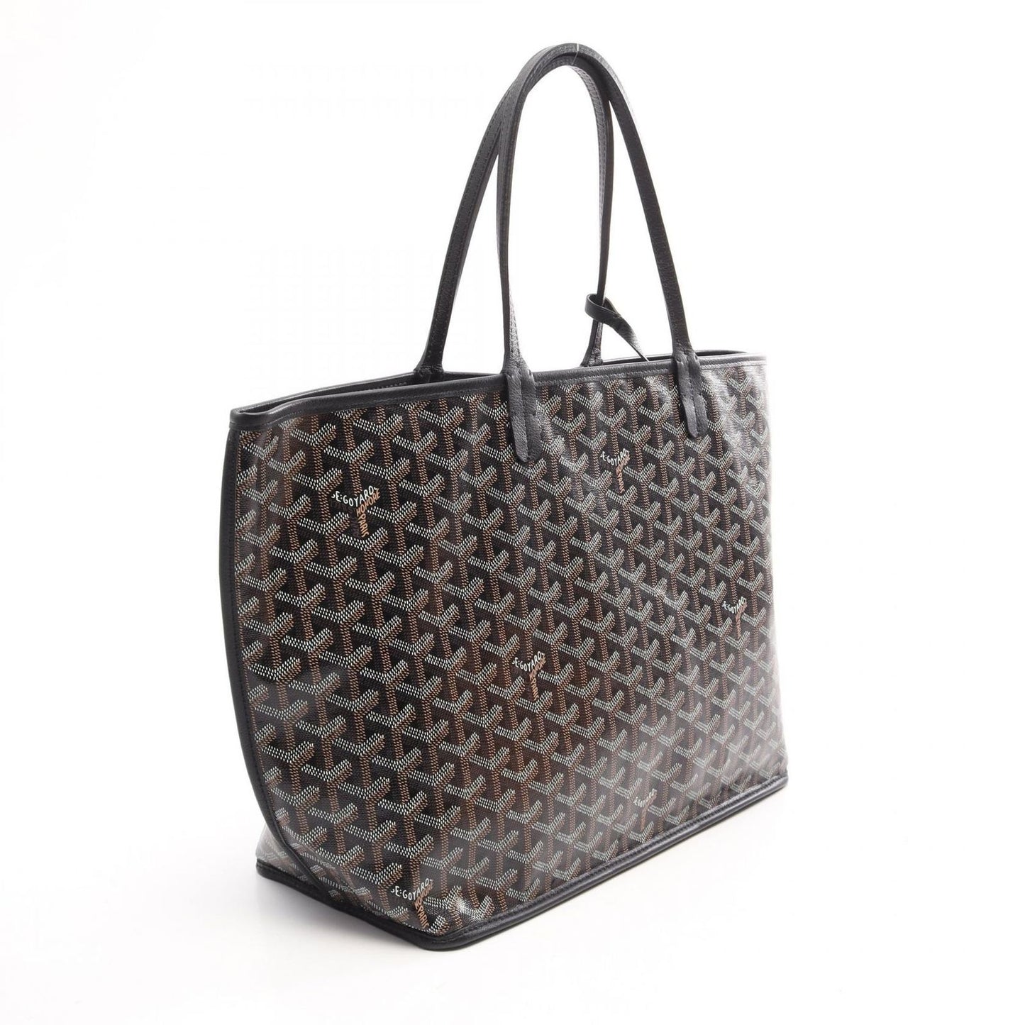 Goyard Tote Bag Anjou PM Reversible Brown Canvas Leather — view 2
