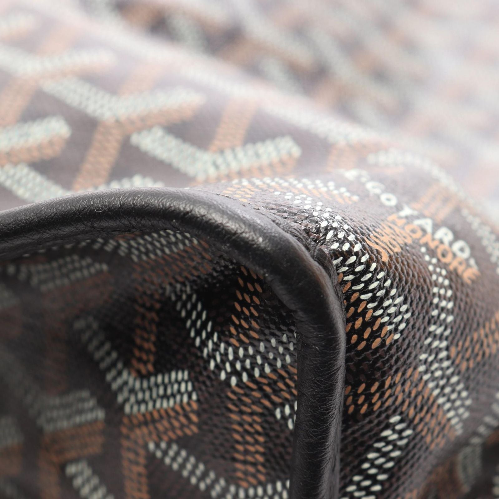 Goyard Tote Bag Anjou PM Reversible Brown Canvas Leather — view 7