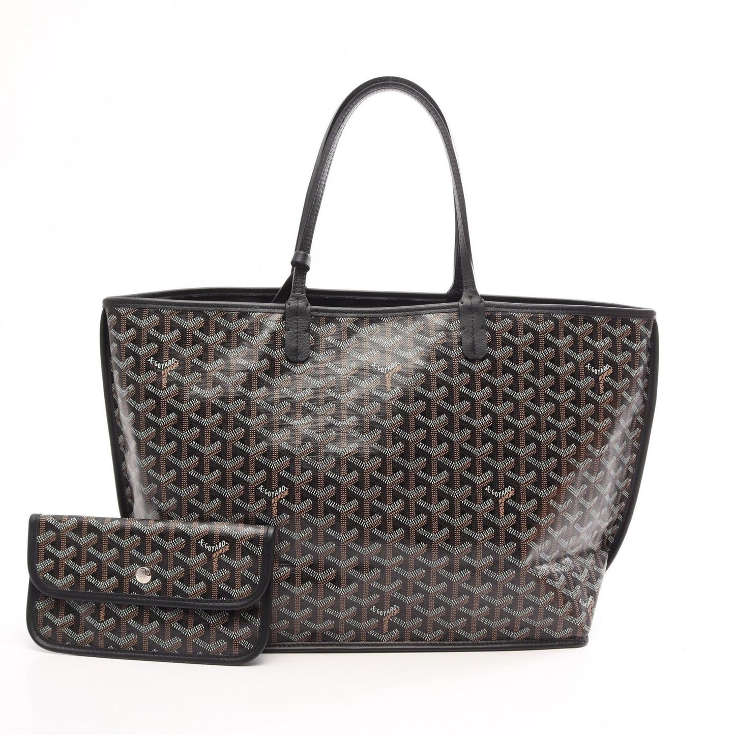 Goyard Tote Bag Anjou PM Reversible Brown Canvas Leather