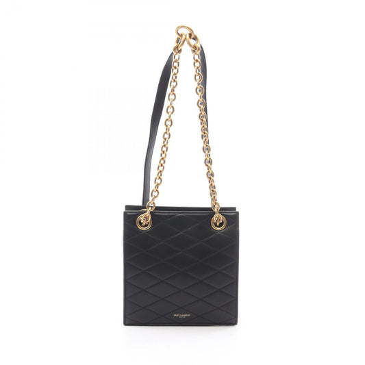 Saint Laurent Paris Tote le Maill Black Leather le Quilted Chain Shoulder Bag