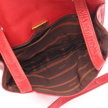 Loewe Shoulder Bag Anagram Red Leather — view 3