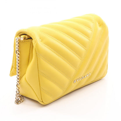 Bvlgari Shoulder Bag Serpenti Cabochon Yellow Leather — view 2