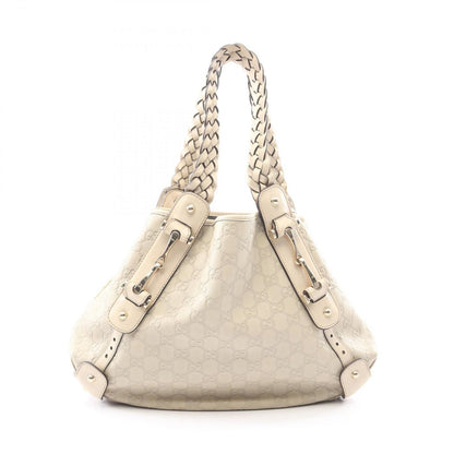 Gucci Shoulder Bag Guccissima Ivory Leather Guccissima Horsebit