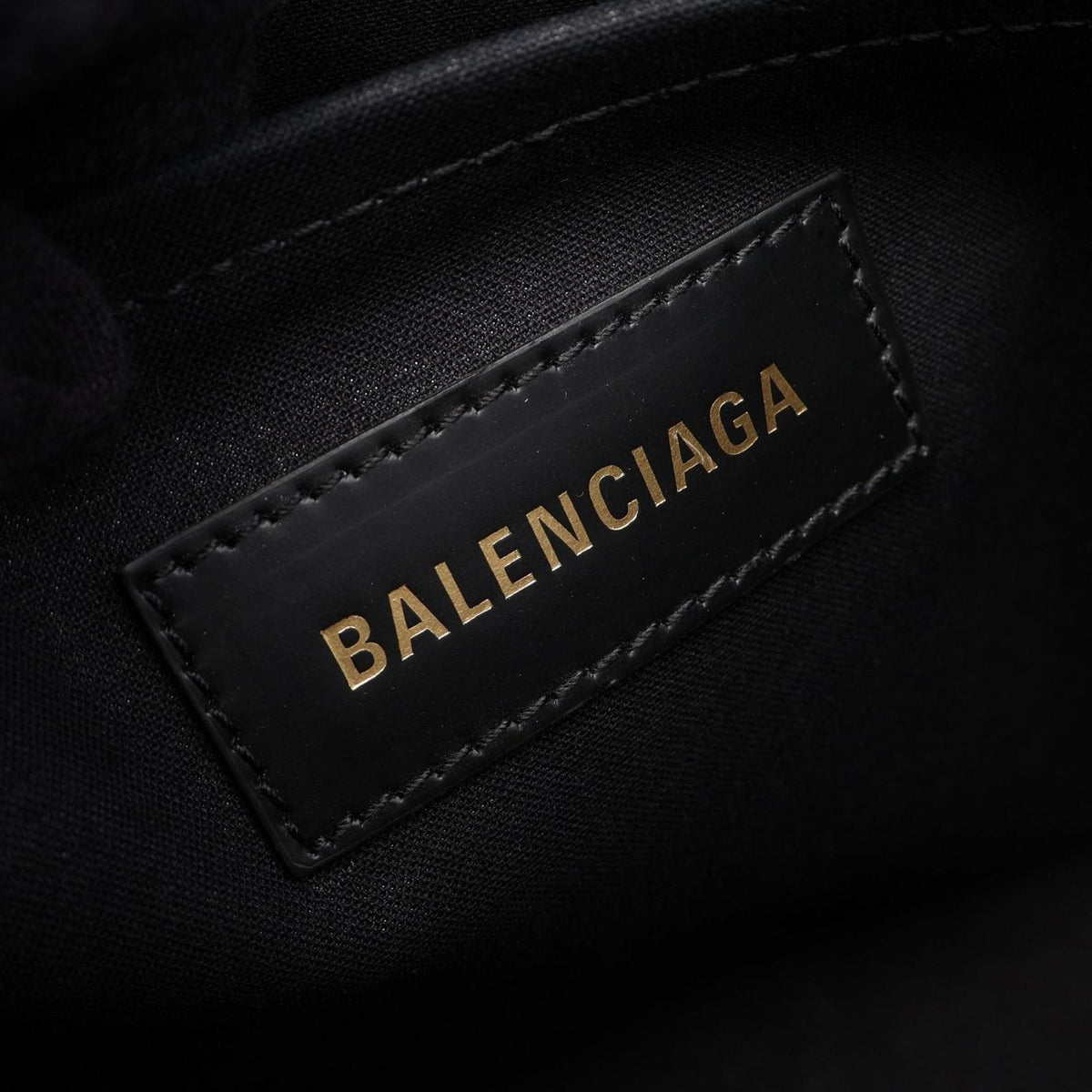 Balenciaga Tote Bag 2-Way Black White Canvas Leather — view 4