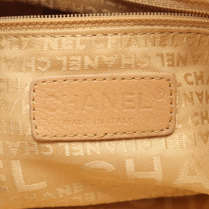 Chanel Choco Bar Beige Caviar Leather Handbag — view 4