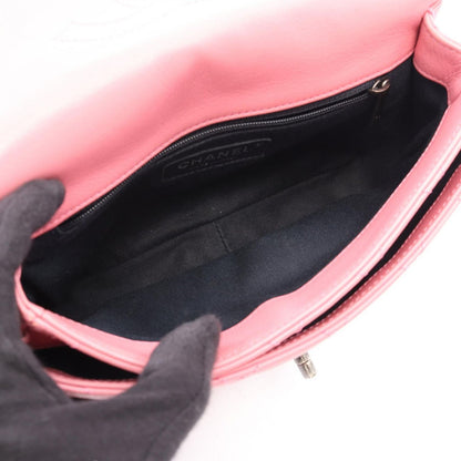 Chanel Shoulder Bag Quilted 2-Way Pink Leather Chain — view 3
