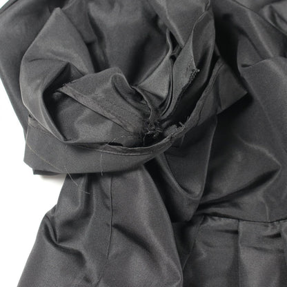 Prada Collarless Jacket Short Sleeve Silk — view 8