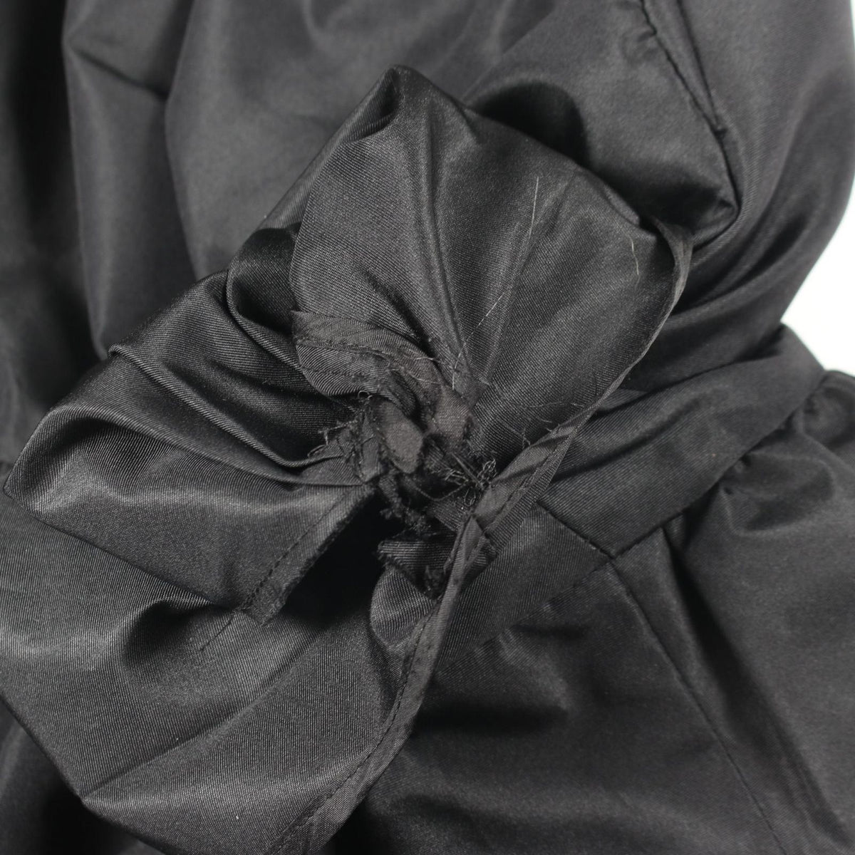 Prada Collarless Jacket Short Sleeve Silk — view 7