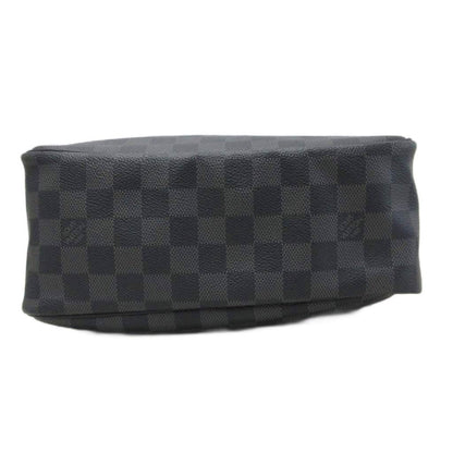 Louis Vuitton Toilet Pouch Damier Graphite Clutch All Over Pattern Black Gray — view 5