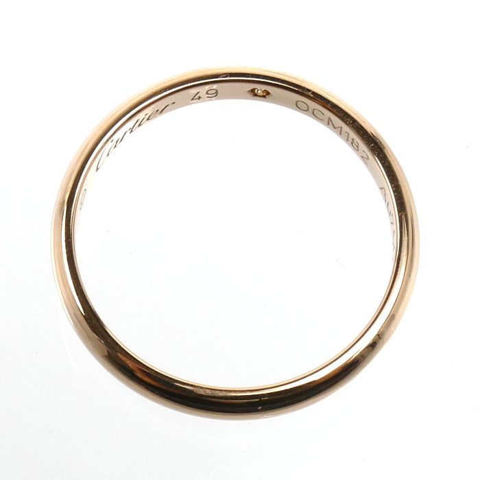Cartier 18K Pink Gold Classic Ring Diamond 49 Vintage — view 4