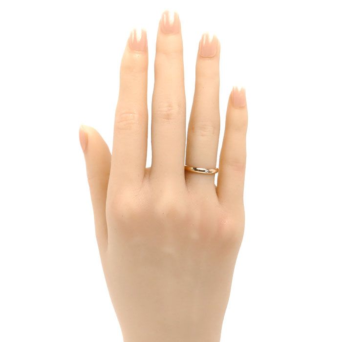 Cartier 18K Pink Gold Classic Ring Diamond 49 Vintage — view 7