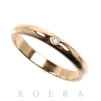 Cartier 18K Pink Gold Classic Ring Diamond 49 Vintage