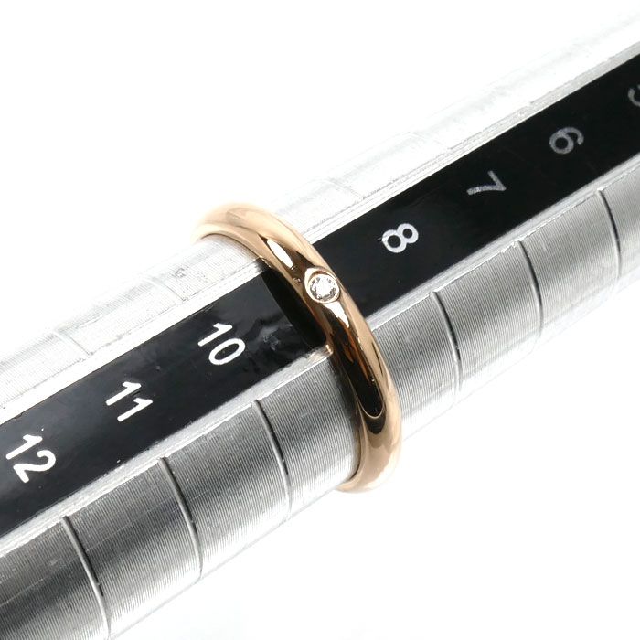 Cartier 18K Pink Gold Classic Ring Diamond 49 Vintage — view 6