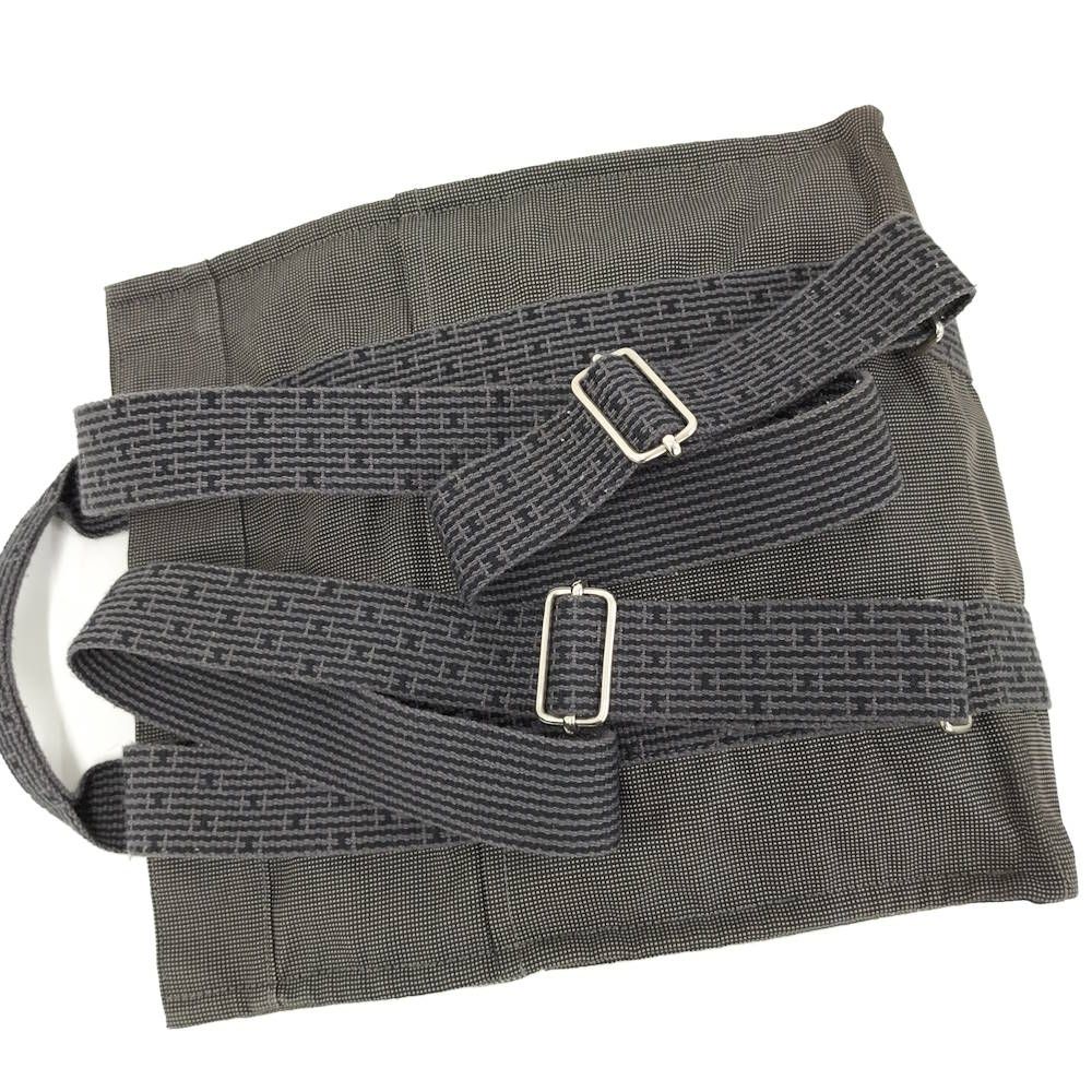 Hermes Herline a Dos MM Backpack Nylon Canvas Gray — view 6