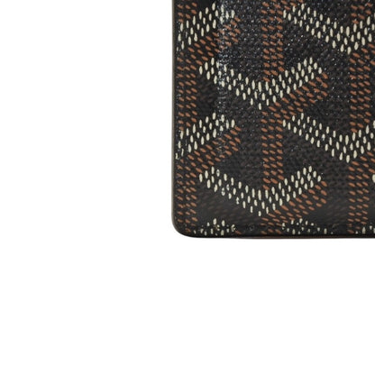 Goyard Saint Sulpice Herringbone Card Case Black Leather — view 8