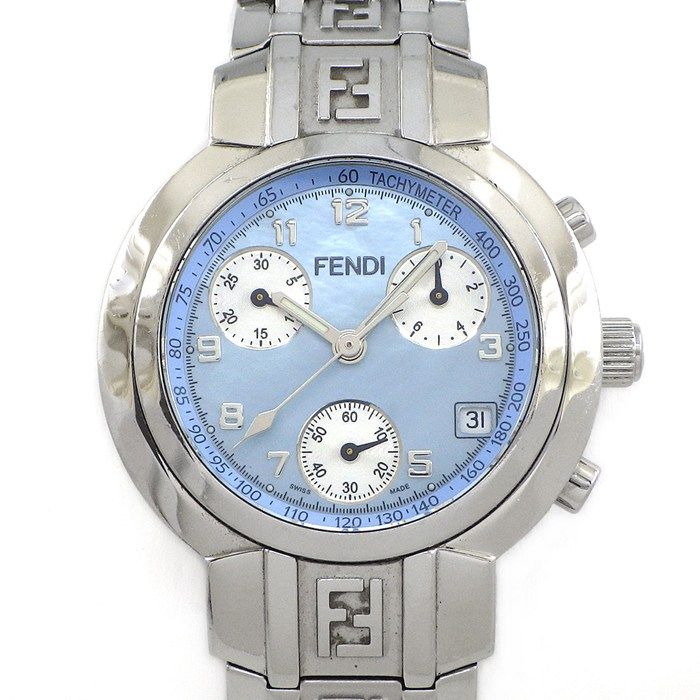 Fendi Watch Orologi Date Chronograph Tachymeter Small Second Luminous Index